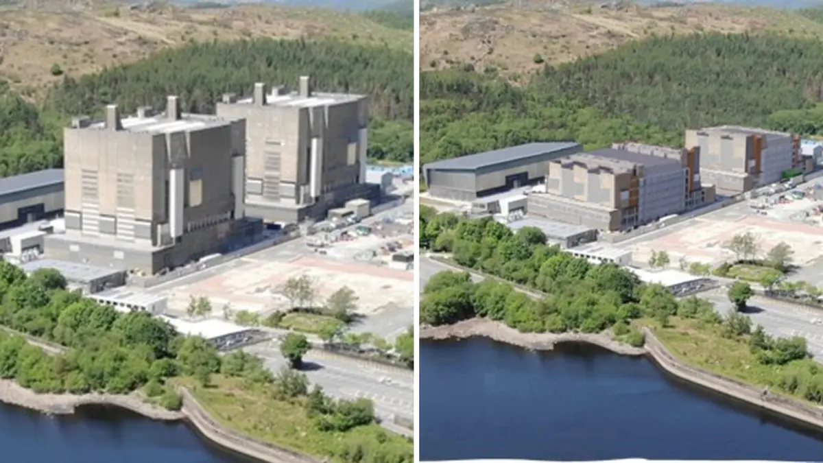 Proyek Besar Turunkan Tinggi Gedung Reaktor Nuklir Trawsfynydd