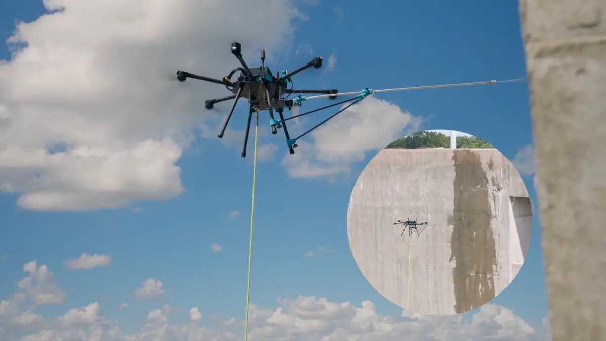 Drone Sherpa dari Lucid Bots Ubah Cara Cat Bangunan Jadi Lebih Cepat dan Aman