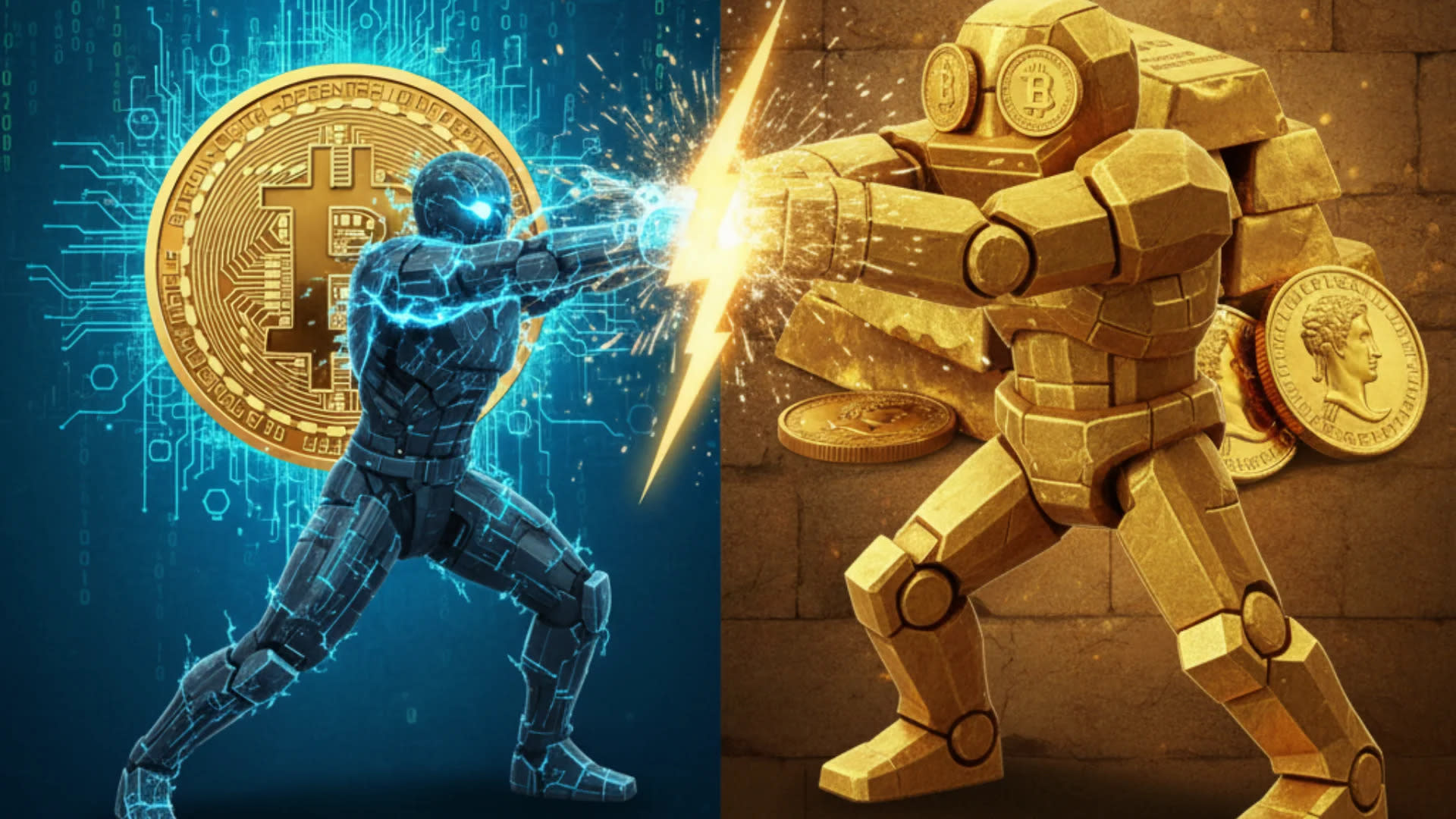 Bitcoin vs Emas: Bisakah Mata Uang Digital Menyalip Dominasi Emas?