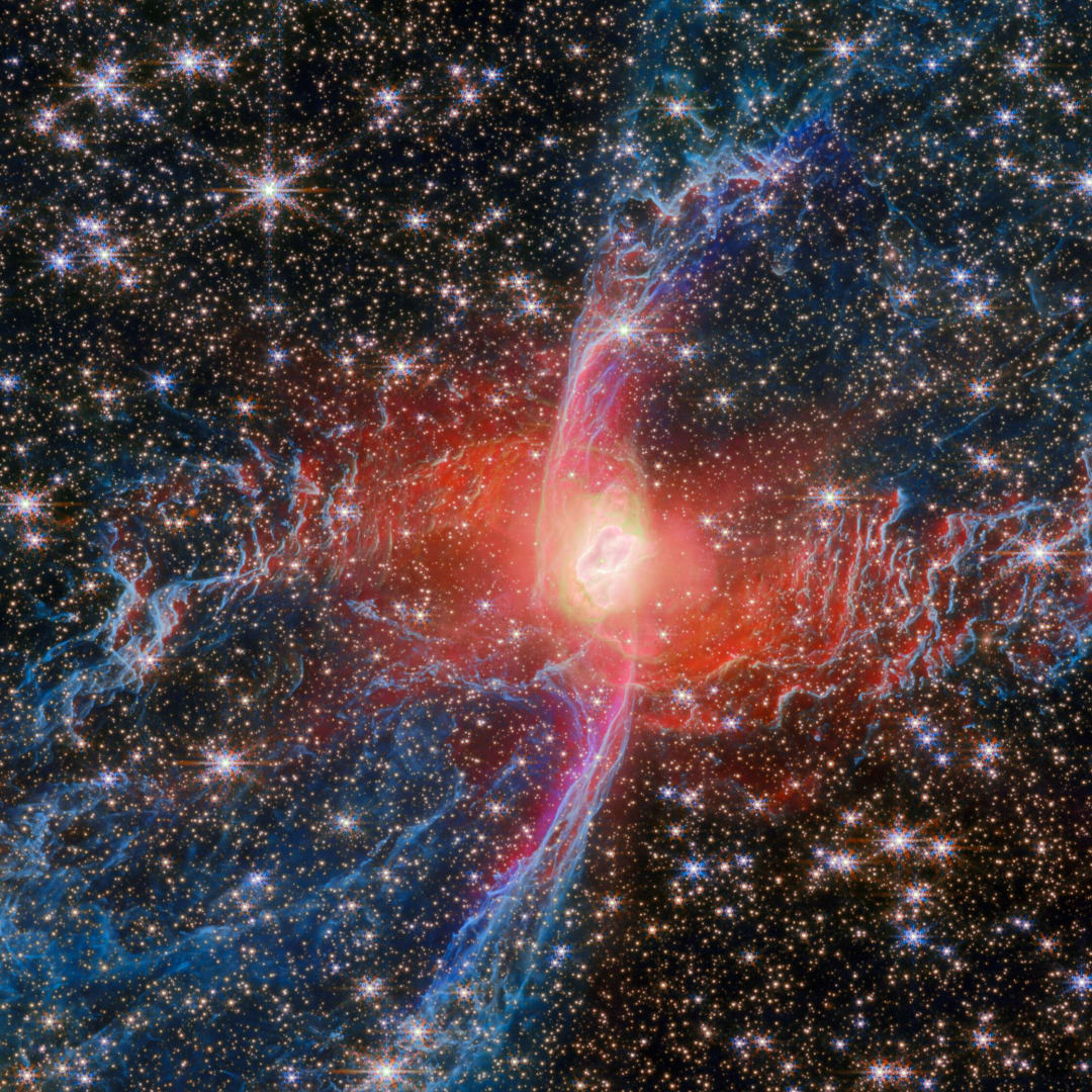 JWST Ungkap Detail Menakjubkan Nebula Laba-laba Merah dan Masa Depan Matahari