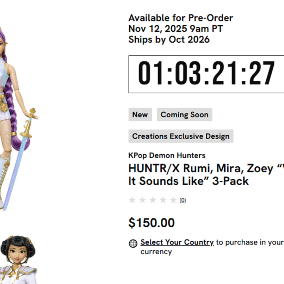 Pre-Order Boneka KPop Demon Hunter Mulai Besok, Tapi Kirimnya Tahun 2026