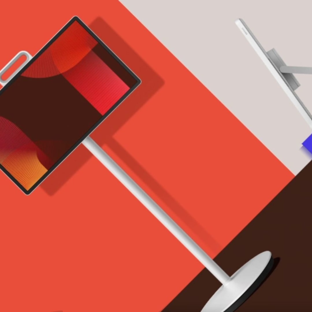 Samsung Movingstyle: Layar Sentuh Portabel 27 Inci dengan Stand Roda Fleksibel