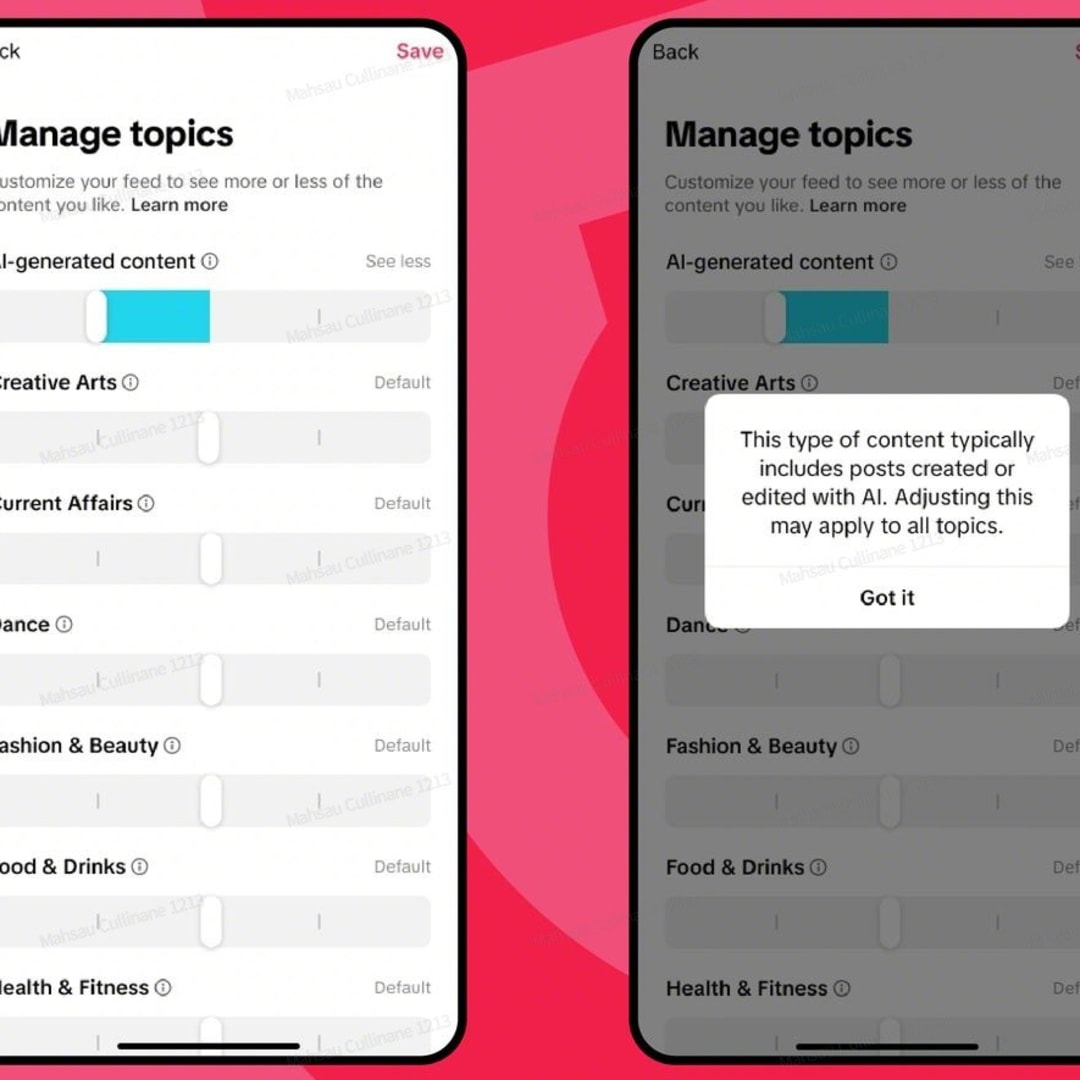 TikTok Uji Kontrol Baru untuk Atur Konten AI di Feed Pengguna