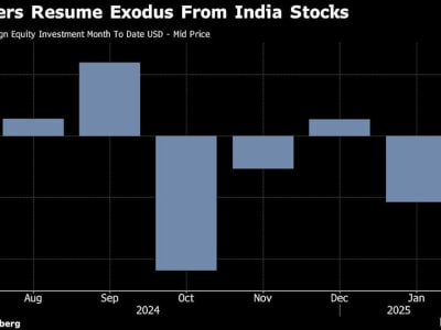 Pasar Saham India Tertekan, Investor Asing Tarik Dana di Tengah Pertumbuhan Melambat