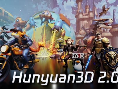 Tencent Buka Akses Hunyuan3D 2.0, Permudah Kreasi 3D dengan AI Cepat