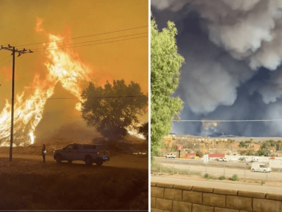 Kebakaran Liar Hughes Fire Meluas Cepat, Ribuan Penduduk Dievakuasi di Los Angeles