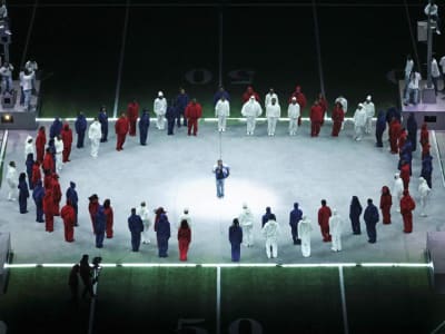 Kendrick Lamar Integrasi Simbol PlayStation di Super Bowl, Gambarkan Perjalanan Hidup