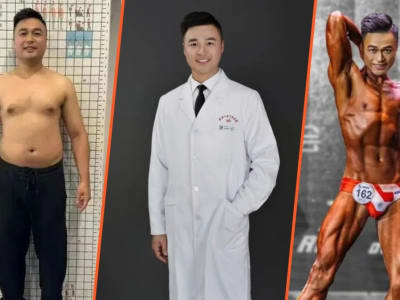 Dokter di China Turun 25kg dalam 42 Hari dan Juara Binaraga