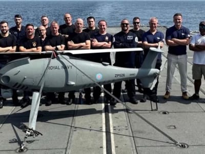 HMS Lancaster Gunakan Drone Peregrine untuk Perangi Penyelundupan Narkoba di Laut