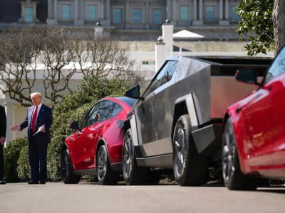 Trump Dukung Tesla dan Musk di Gedung Putih Meski Saham Turun Tajam