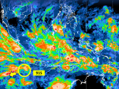 Waspada Cuaca Ekstrem Akibat Bibit Siklon 91S dan Aktivitas MJO di Indonesia