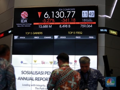 IHSG Jatuh 7% Dipicu Defisit Fiskal dan Rumor Menteri Keuangan