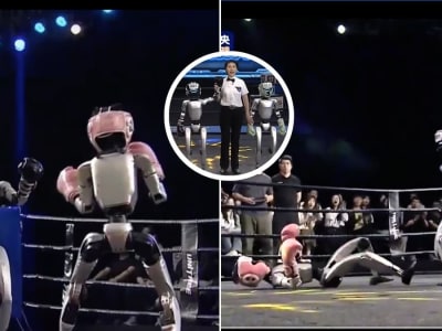 Pertandingan Tinju Robot Humanoid Pertama di Dunia Tampilkan Kecanggihan Teknologi China