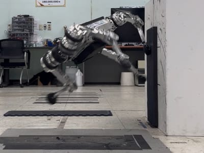 Robot Berkaki Empat di Korea Mampu Melakukan Parkour dengan Kontrol Canggih