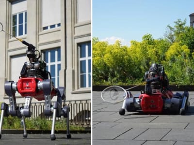 Robot Berkaki Empat di ETH Zurich Bisa Main Bulutangkis Melawan Manusia