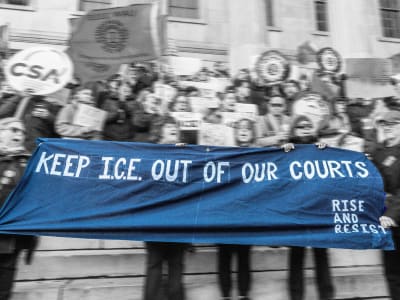 ICE Bebaskan Agen Tangkap Imigran di Pengadilan Tanpa Hormati Hukum Lokal