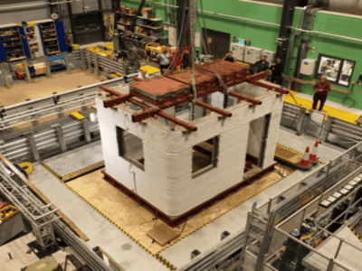 Universitas Bristol Uji Ketahanan Rumah Cetak 3D Terhadap Gempa