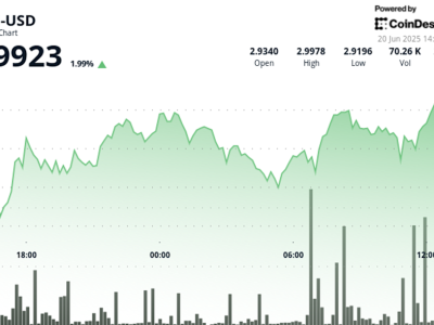 Harga TON Melonjak Lewati Rp 49.34 ribu ($3) Didukung Lonjakan Volume Perdagangan