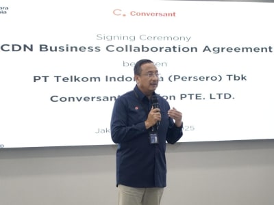 Telkom dan Conversant Kerja Sama Hadirkan Layanan CDN Cepat dan Aman di Indonesia