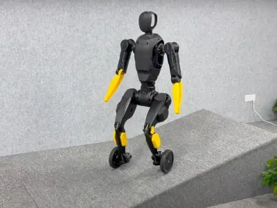 Robot Humanoid X2-N dengan Navigasi Tanpa Kamera dan Mobilitas Hybrid