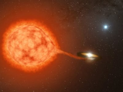 Rahasia Pembentukan Pasangan Bintang Ledakan Ternyata Ada Bintang Ketiga