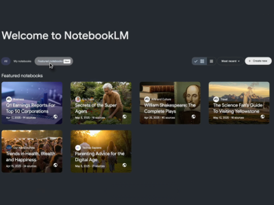 Google Luncurkan Featured Notebooks di Aplikasi AI NotebookLM untuk Edukasi Praktis
