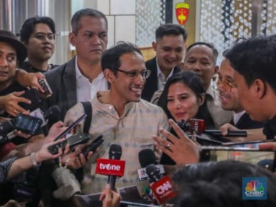 Nadiem Makarim Jalani Pemeriksaan Kasus Dugaan Korupsi Pengadaan Laptop Sekolah