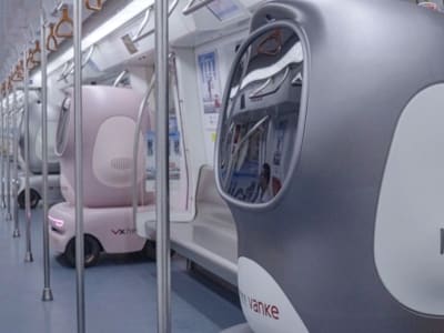 Robot Pengantar Barang Pertama di Dunia Beroperasi di Kereta Bawah Tanah Shenzhen