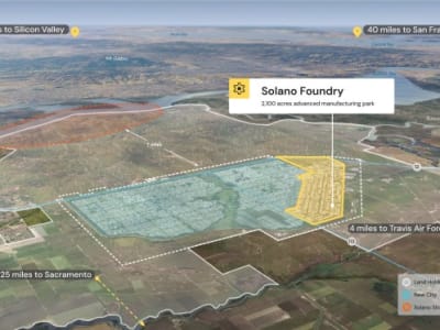 California Forever Bangun Taman Manufaktur Canggih di Solano County