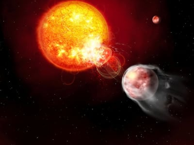 Planet Gas Dekat Bintang Muda Picu Semburan Energi Besar yang Unik