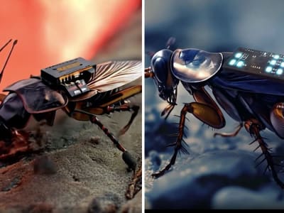 Kecoak Cyborg: Robot Mini Pengintai di Zona Berbahaya dan Sulit Dijangkau