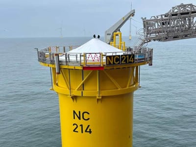 Proyek Angin Lepas Pantai Nordseecluster 1,6 GW Tahap Awal Berhasil Dipasang