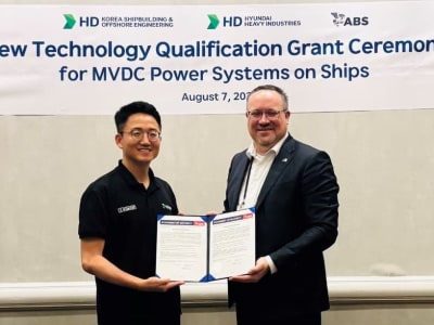 HD Hyundai Raih Sertifikasi Teknologi Terobosan untuk Sistem Propulsi Kapal Listrik
