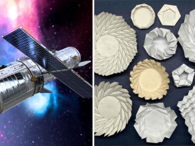 Pola Origami Bloom: Solusi Lipat Kompak untuk Aplikasi Luar Angkasa dan Arsitektur