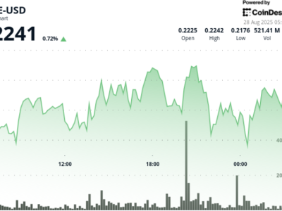 Aktivitas Whale dan Institusional Dorong Dinamika Harga DOGE Dalam Konsolidasi Ketat