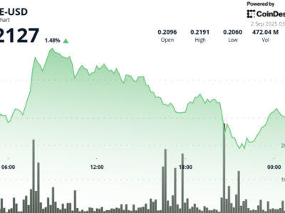 Dogecoin Bergerak Volatil dengan Aktivitas Institusional Tinggi di Tengah Ketegangan Makro