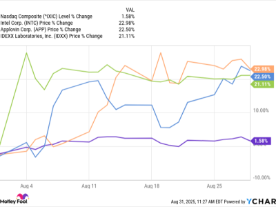 Intel, Applovin, dan IDEXX Jadi Bintang Kenaikan Nasdaq di Agustus 2025