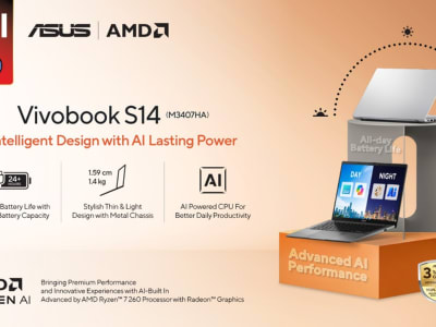 ASUS Vivobook 14 M3407HA, Laptop AI Canggih untuk Profesional Muda Modern