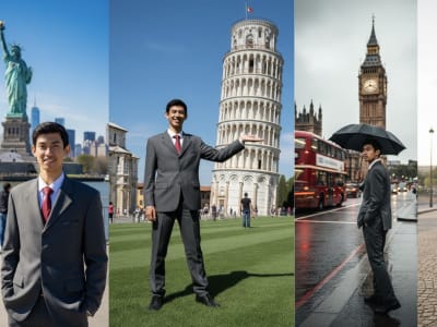 Cara Mudah Membuat Foto Liburan di Landmark Dunia dengan Gemini AI