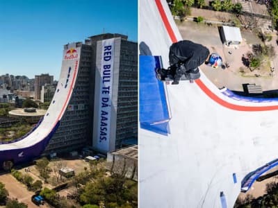 Sandro Dias Pecahkan Rekor Dunia Skateboard di Gedung CAFF Porto Alegre