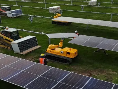 Robot Otonom Percepat Pembangunan Ladang Surya 250 MW di Australia