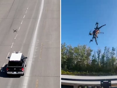 Drone DART Bisa Mendarat di Kendaraan Bergerak Cepat hingga 110 km/jam