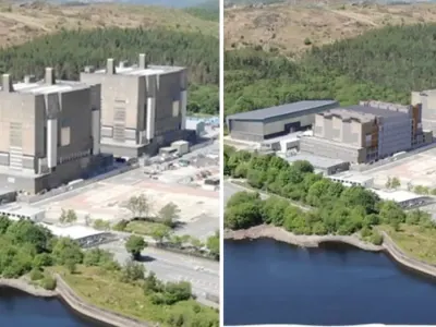 Proyek Besar Turunkan Tinggi Gedung Reaktor Nuklir Trawsfynydd