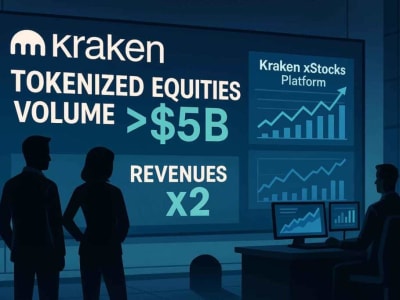 Kraken Sukses Raih Rp 82.22 triliun ($5 Miliar)  Perdagangan Token Saham Digital