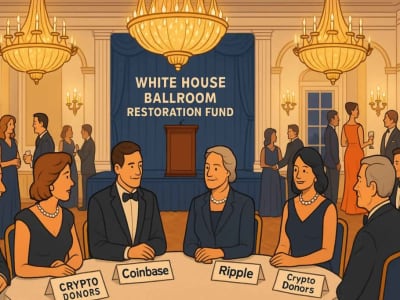 Donasi Besar dari Perusahaan Tech dan Kripto untuk Ballroom Trump di Gedung Putih