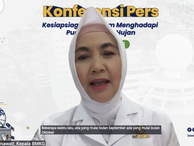 BMKG Imbau Waspada Hujan Lebat dan Risiko Bencana Hidrometeorologi Musim Hujan