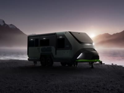 Evotrex Hadirkan Travel Trailer RV Hybrid dengan Mesin Bensin Terintegrasi