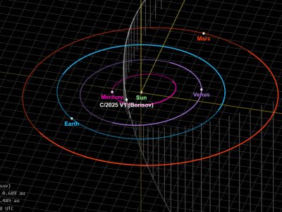 Komet Baru C/2025 V1 (Borisov) Dekati Bumi, Bukan Objek Antarbintang