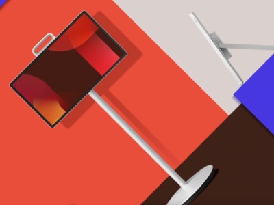 Samsung Movingstyle: Layar Sentuh Portabel 27 Inci dengan Stand Roda Fleksibel