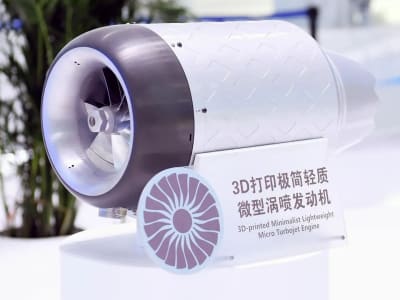 China Sukses Uji Terbang Mesin Turbojet Miniatur dengan Teknologi 3D Printing